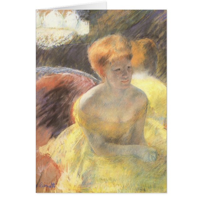 Portrait de Lydia à l'Opéra par Mary Cassatt (Devant)