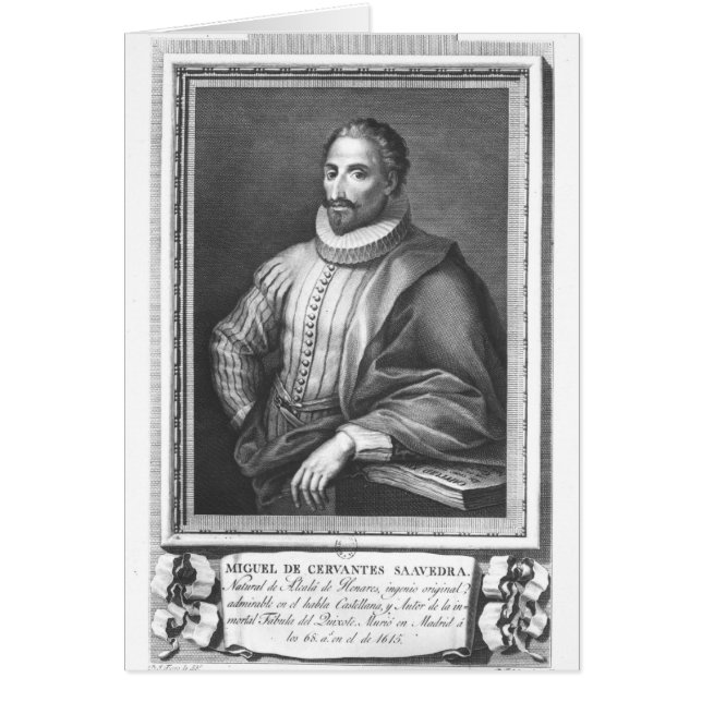 Portrait de Miguel de Cervantes Saavedra (Devant)