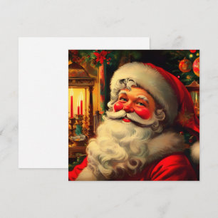 Portrait de Noël du Père Noël Holiday Card
