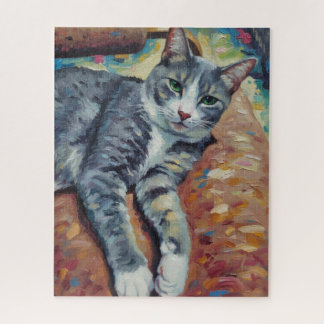 Portrait de Puzzle de Chat
