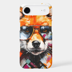 Portrait de renard animal abstrait Pop Art avec lu