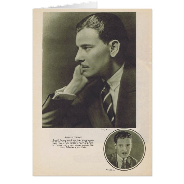 Portrait de Ronald Colman 1924 (Devant)