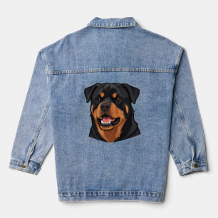 Portrait de tête de Rottweiler