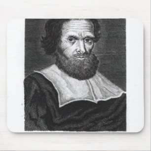 Portrait Dr Simon Forman engraved by Godfrey Mouse Pad