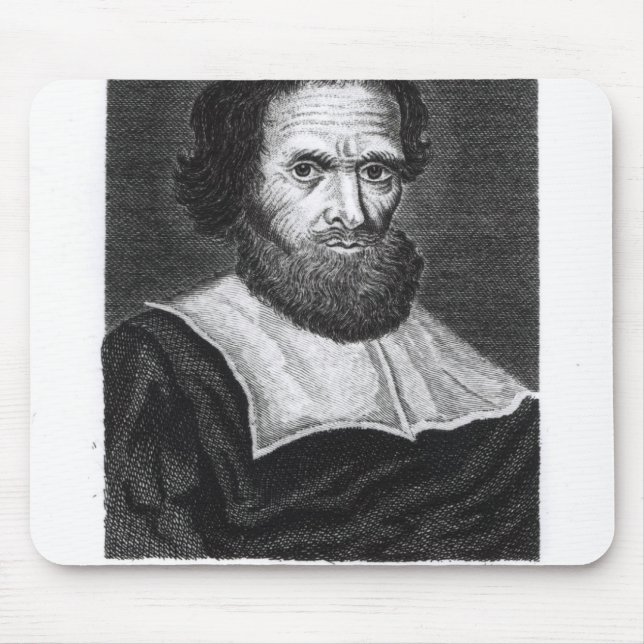 Portrait Dr Simon Forman  engraved by Godfrey Mouse Pad (Front)