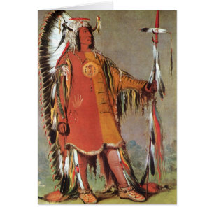 Portrait du chef indien Mato-Tope par George Catli