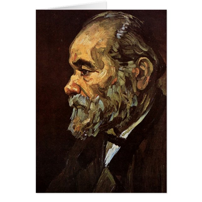Portrait du vieil homme avec barbe par Vincent van (Devant)