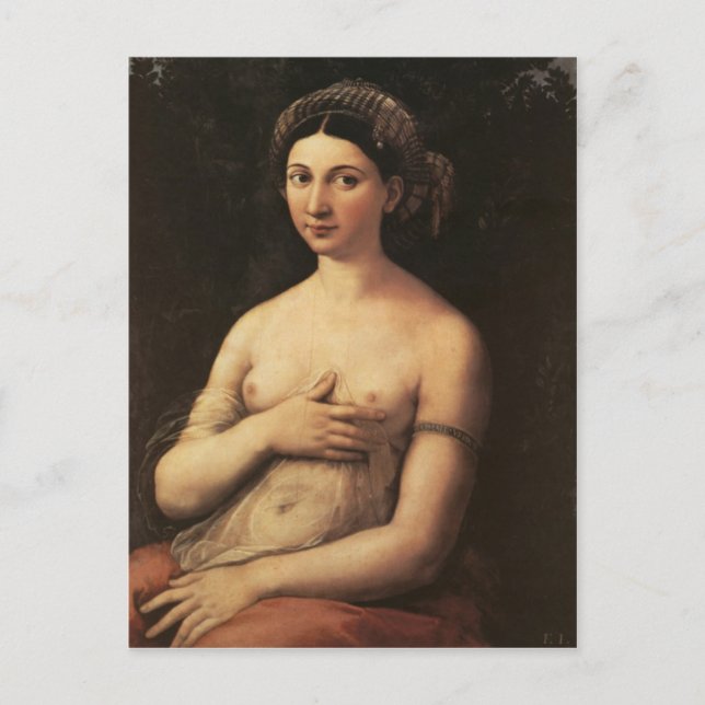 Portrait d'une carte postale de Jeune Femme (Devant)