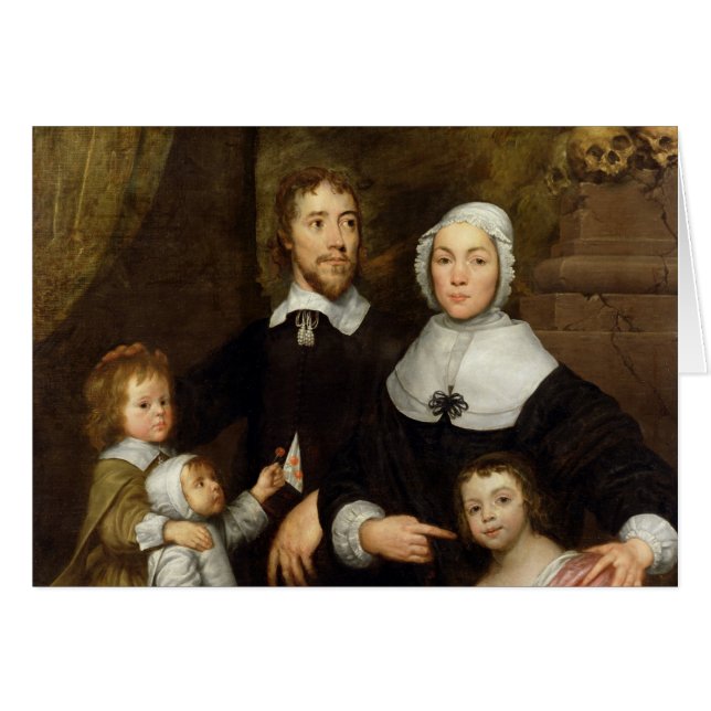 Portrait d'une famille, probablement celui de (Devant horizontal)