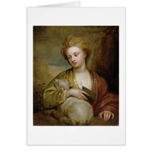 Portrait d'une femme comme St Agnès,