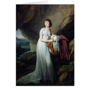 Portrait d'une femme dans une caverne