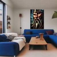 Portrait d'une vigne norvégienne | AI Art Poster