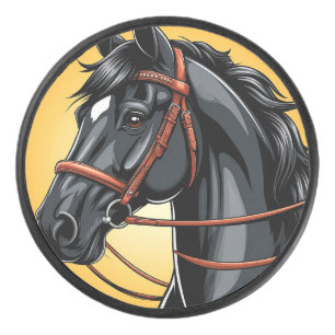 Portrait élégant de cheval noir