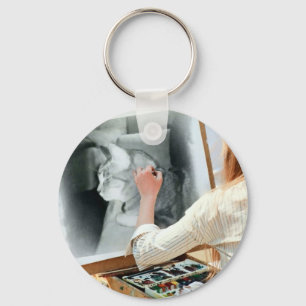 Portrait for Indigo Keychain