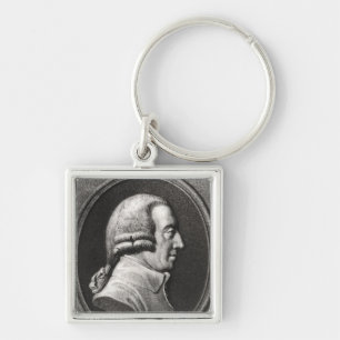 Portrait from a medallion of Adam Smith Keychain