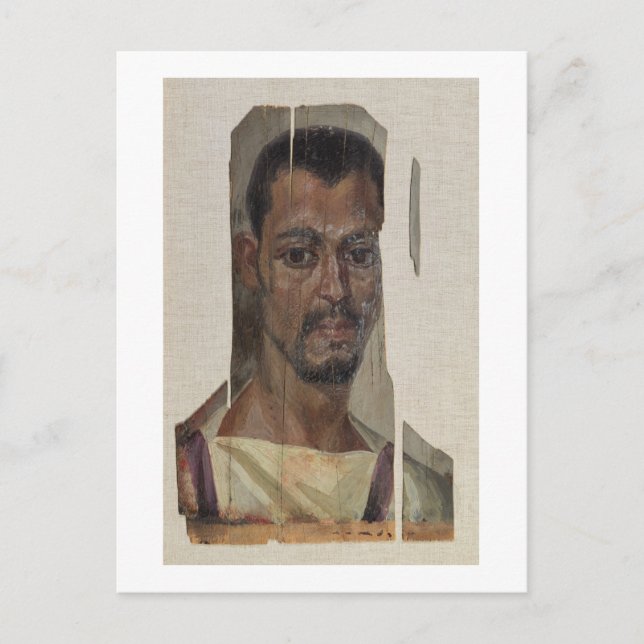 Portrait from Fayum (encaustic wax on wood) Postcard (Front)