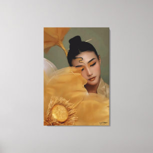 Portrait Geji GaiGai Chinese Dance Canvas Print