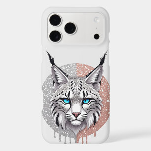 Portrait géométrique de lynx sauvage avec détails 