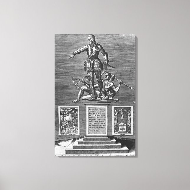 Portrait Glorifying Ferdinand Alvarez of Toledo Canvas Print (Front)