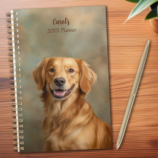 Portrait Golden Retriever Personnalisé annuel