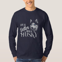 Portrait Head Siberian Husky With Blue Eyes