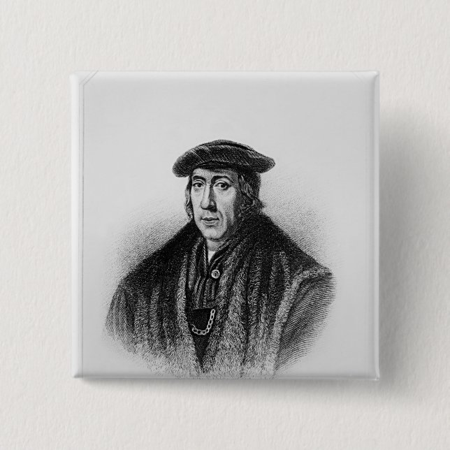 Portrait John from 'Lodge's British Portraits' 2 Inch Square Button (Front)