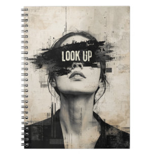 Portrait - LOOK UP Notebook Journal