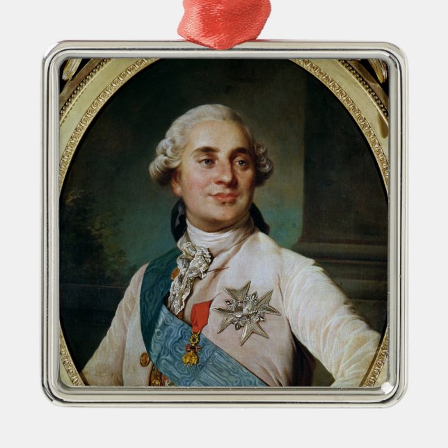 Portrait Medallion of Louis XVI  1775 Metal Ornament (Front)
