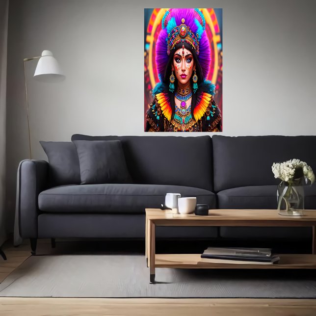 Portrait: Mictēcacihuātl  a Aztec Goddess | AI Art Poster (Creator Uploaded)