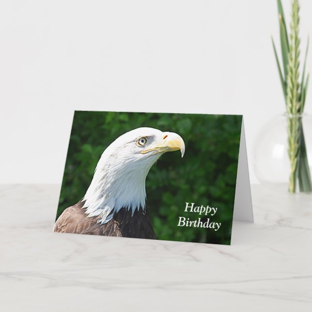 Portrait of a Bald Eagle Card (Front)
