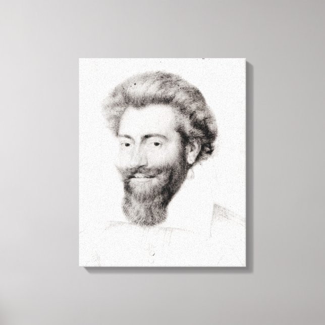 Portrait of a Bearded Man Canvas Print (Front)