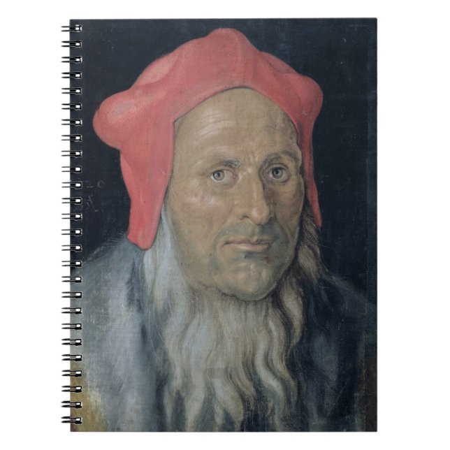 Portrait of a Bearded Man in a Red Hat, 1520 (oil Notebook (Front)