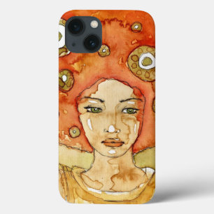 Portrait of a beautiful girl iPhone 13 case