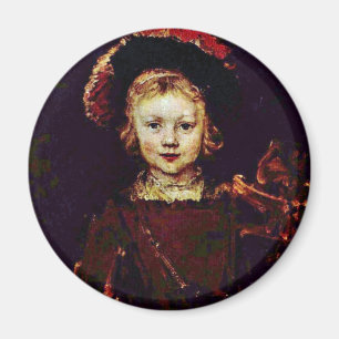 Portrait Of A Boy (Titus Rembrandt'S Son?) Magnet