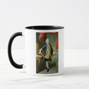 Portrait of a Boy with Pet Spaniel, 18th century Mug