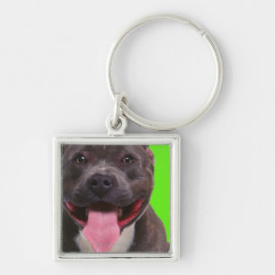 portrait of a bulldog keychain