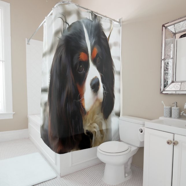 Portrait Of A Cavalier King Charles Spaniel (In Situ)