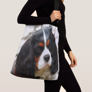 Portrait Of A Cavalier King Charles Spaniel Crossbody Bag