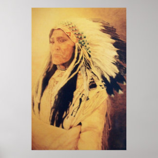 Portrait of a Chief Print
