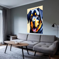 Portrait of a cool Rottweiler | AI Art
