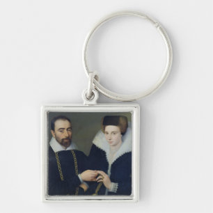 Portrait of a Couple Keychain