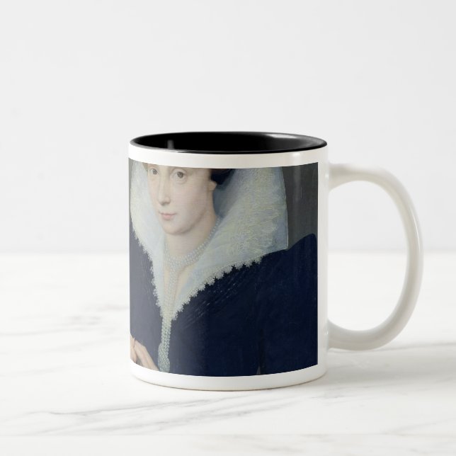 Portrait of a Couple Two-Tone Coffee Mug (Right)