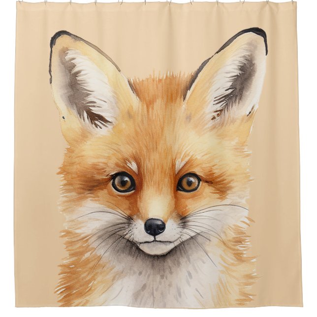 portrait of a cute fox watercolor (Front)