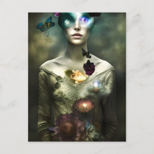 "Portrait of A Dreamer" Fantasy AI Art Postcard