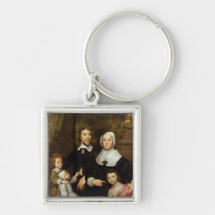 Portrait of a Family, Probably that of Richard Str Keychain