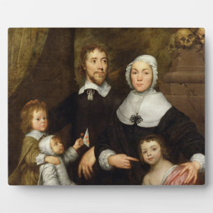 Portrait of a Family, Probably that of Richard Str Plaque