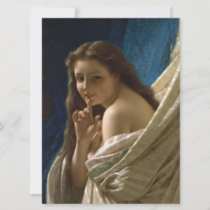 Portrait of a Flirtatious Young Woman Card