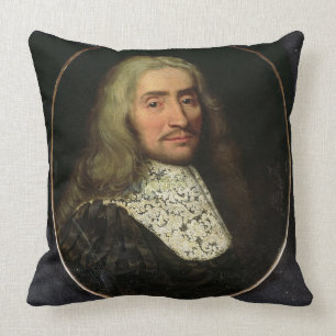 Portrait of a Gentleman (oil on canvas) Throw Pillow