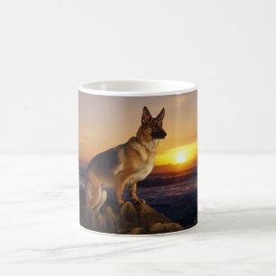 Portrait of a German Shepherd dog or Alsatian Coffee Mug