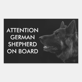 Portrait of a german shepherd dog sticker